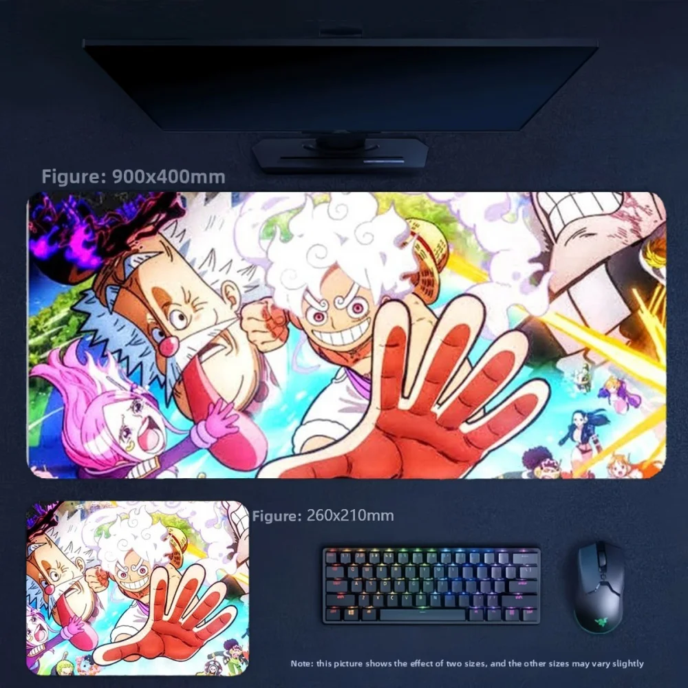 Cartoon Anime ONE PIECE Luffy Leather Mouse Pad High Definition Printing Precision Edge Locking High Quality Leather Table Mat