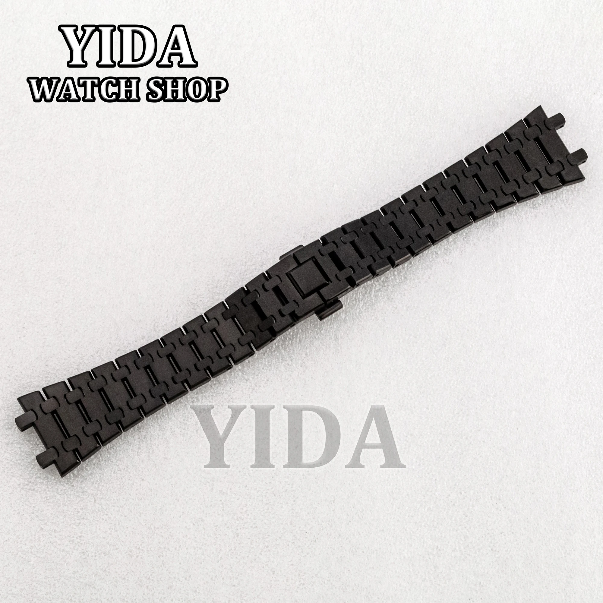 26mm 316l pulseira de relógio de aço inoxidável para pulseira de relógio de carvalho real fivela dobrável pulseira sólida substituições modificadas ferramentas de reparo