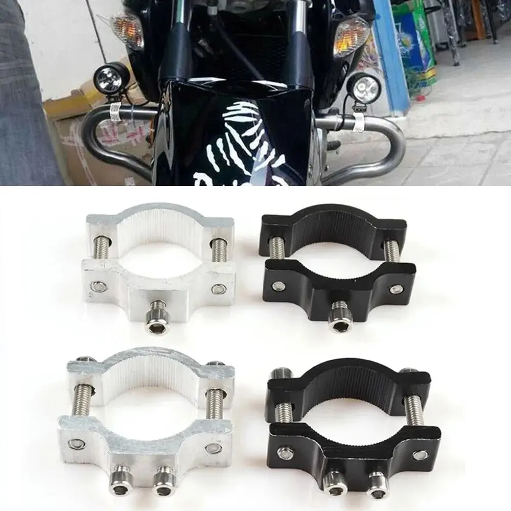 Motorcycle HeadLight Spotlight Mounting Bracket Handlebar Holder Clamp Fixed Clip for 18.5-33.5MM Front Fork Bicycle Accessories