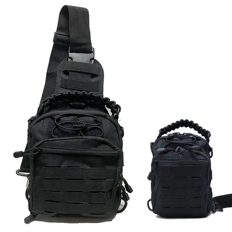 Portable Sport Crossbody Bag Tactical Molle Laser Punching Bag Outdoor Hiking Camping Sport Shoulder Bag Check Bag