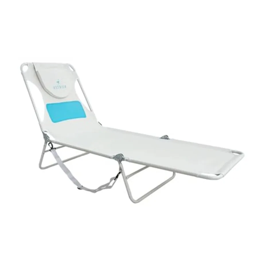 

Ladies Comfort Lounger with Chest Support Foldable and Portable Reclining Outdoor Patio Beach Lawn Camping Pool Tanning Chair i