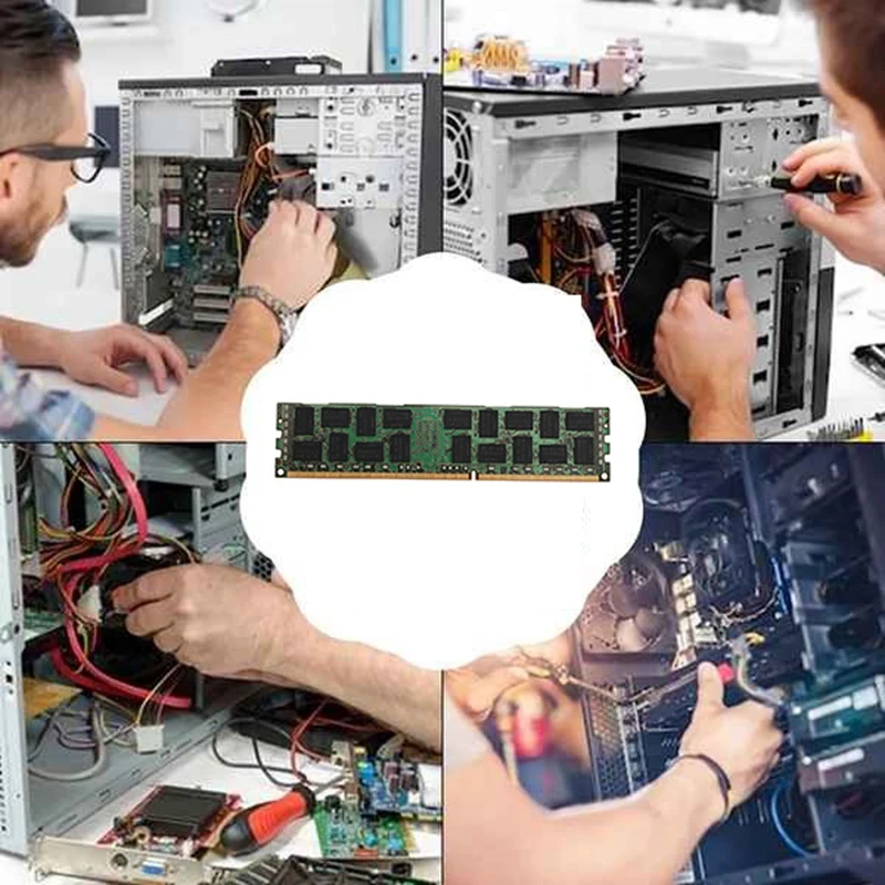 Memoria Ram DDR3 de 8GB, 1333MHZ, Ecc, PC3L-10600R, 1,35 V, 2RX4, REG, Ecc, para estación de trabajo de servidor