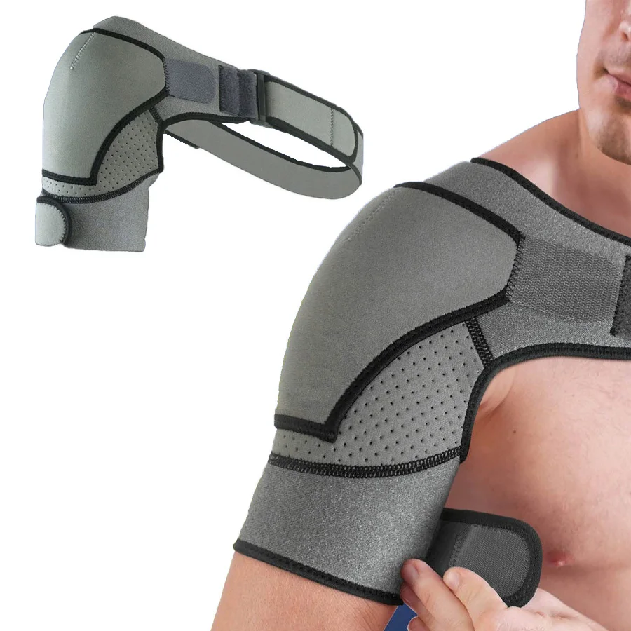 

Регулируемый плечевой бандаж, поддерживающий рукав для рваной вращающейся манжеты, компрессионный, устойчивый - подходит для левой и правой руки