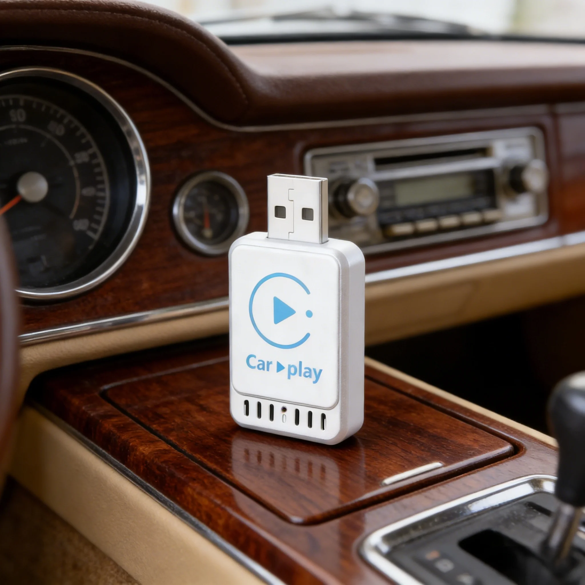 

Беспроводной AI-бокс для iPhone и Android Auto с USB-подключением для Volvo и Benz