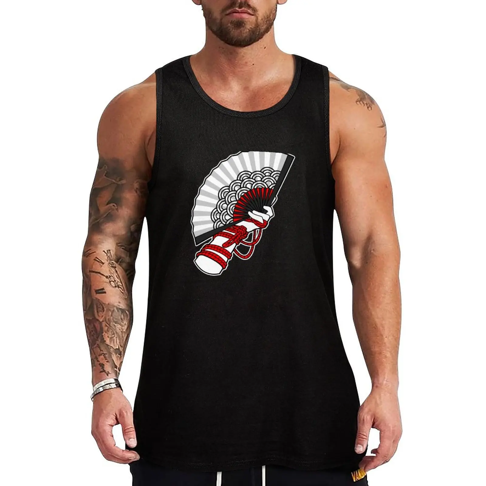 

Shibari Fan Bondage Tank Top Men's sports t-shirt gym t shirt men t-shirt for men