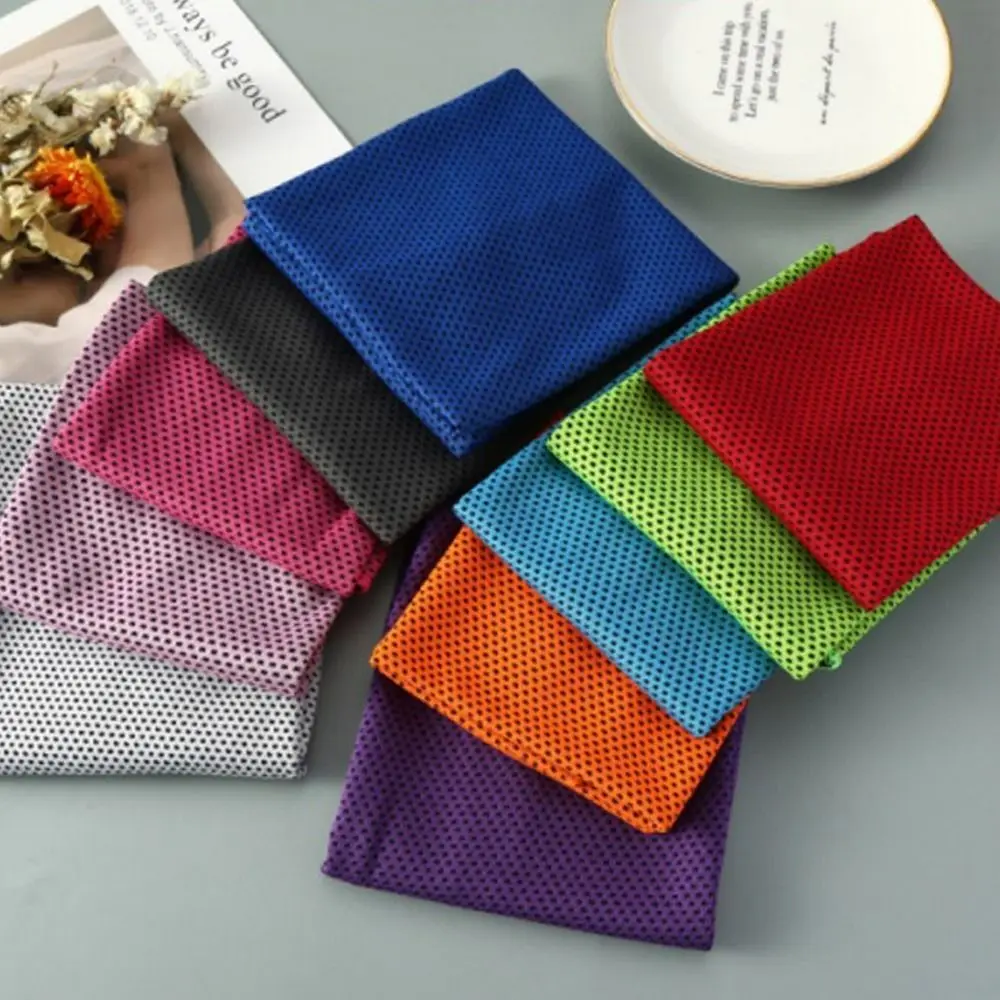 Breathable Cooling Towel Quick Drying Ultra Soft Microfiber Towels Sunstroke Prevention Lightweight Yoga Swimming Gym Towel