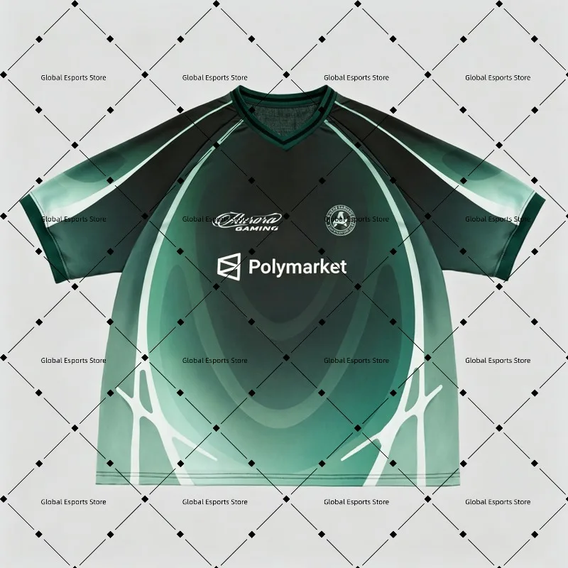 2026 Aurora ESports Club Team Jersey T-Shirt Digital Print Pattern Valorant LOL Csgo Short Sleeve T-Shirt