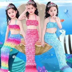 Mermaid Costume for Girls Mermaid Tail for Swimming Can Add Monofin Fin Kid Children's Mermaid Costumes Cosplay Birthday Gift