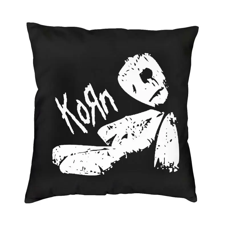 Korns Alternative Metal Rock Band Square Pillow Cover Home Decor Cushions Throw Pillow for Car Double-sided Printing