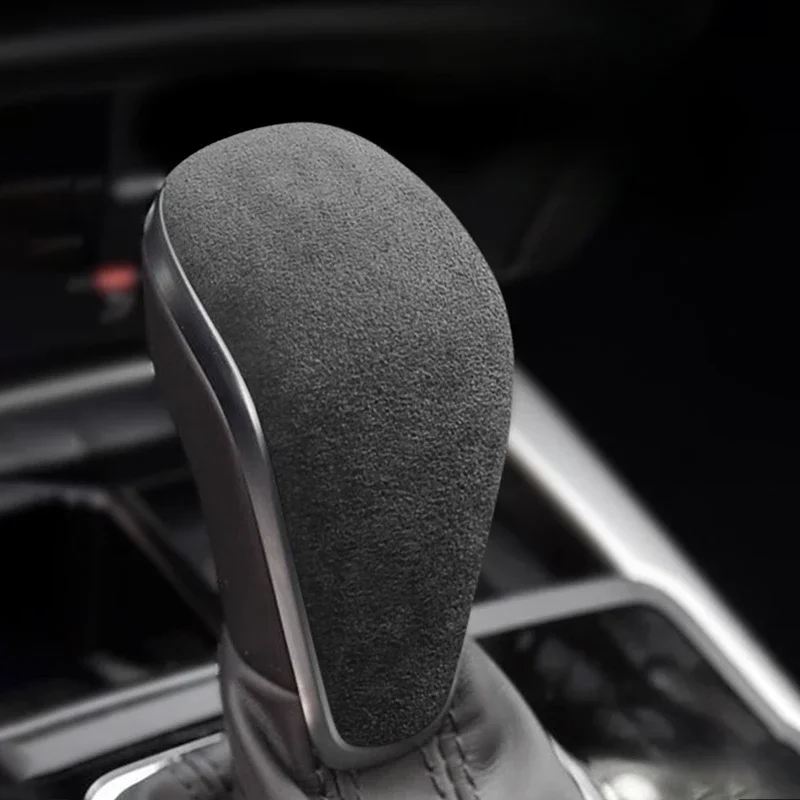 

For Audi A6 A6L A7 Allroad C7 2014 2015 2016 2017 2018 Super Suede Overlay Gear Knob Case Protective Cover Decorative Shell