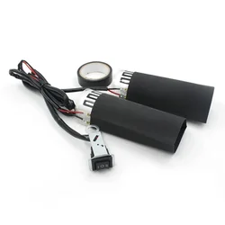 2pcs Motorcycle Heated Handle Electric Heating Handlebar Warmer Grip Warmer With Switch Control High Universality Fitment