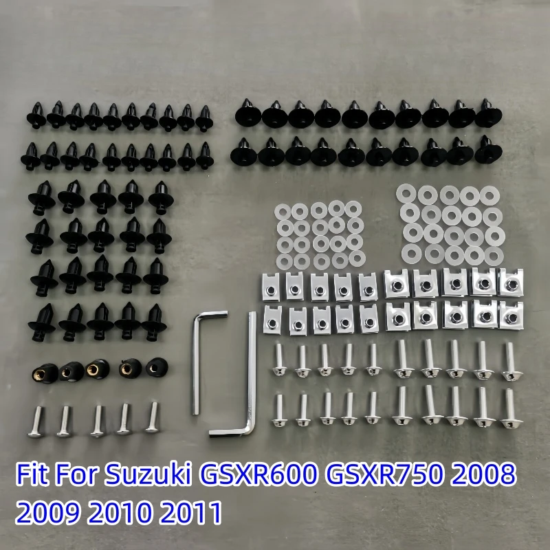 

Fairing Bodywork Kit Bolts Screws Fit For Suzuki GSXR600 GSXR750 2008 2009 2010 2011