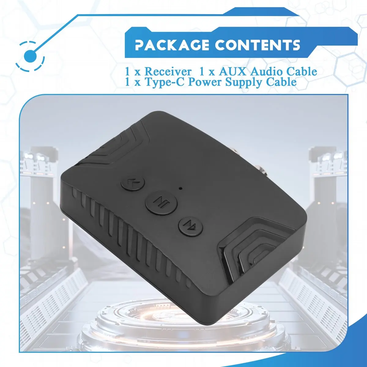 【A15I】 Adaptador Receptor de Música Bluetooth 5.3 Sem Fio para Caixas de Som