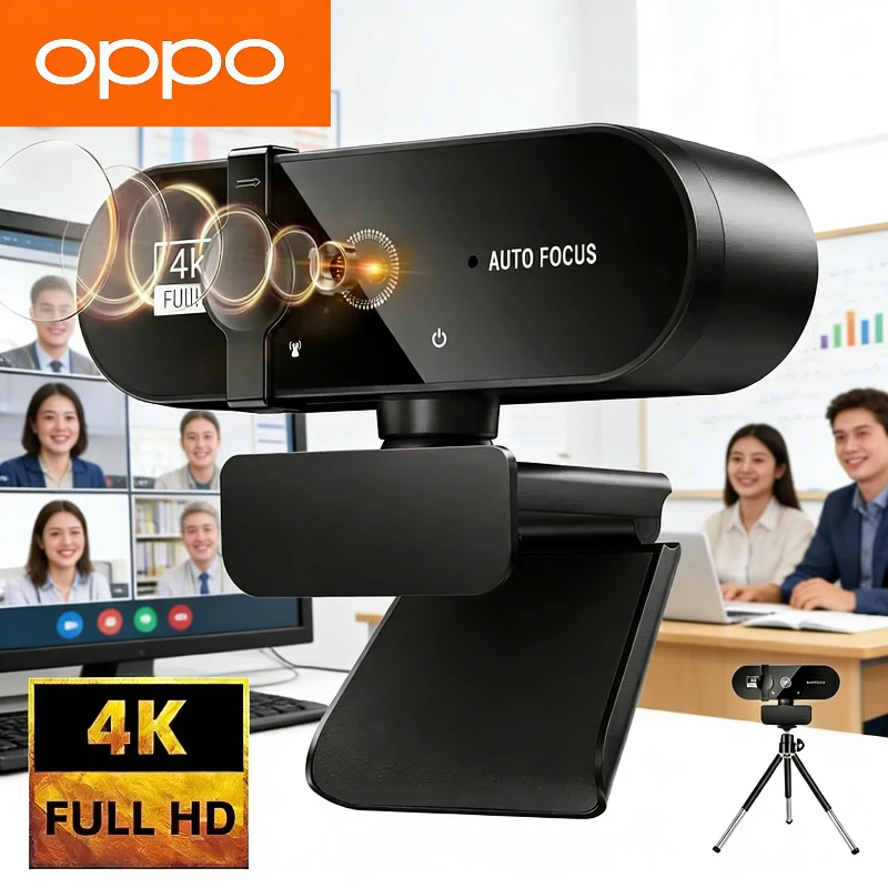OPPO 4k Camera Computer Hd Camera Built In Microphone Network Camera Web Video Camera For Online Class Meeting Live Broadcast