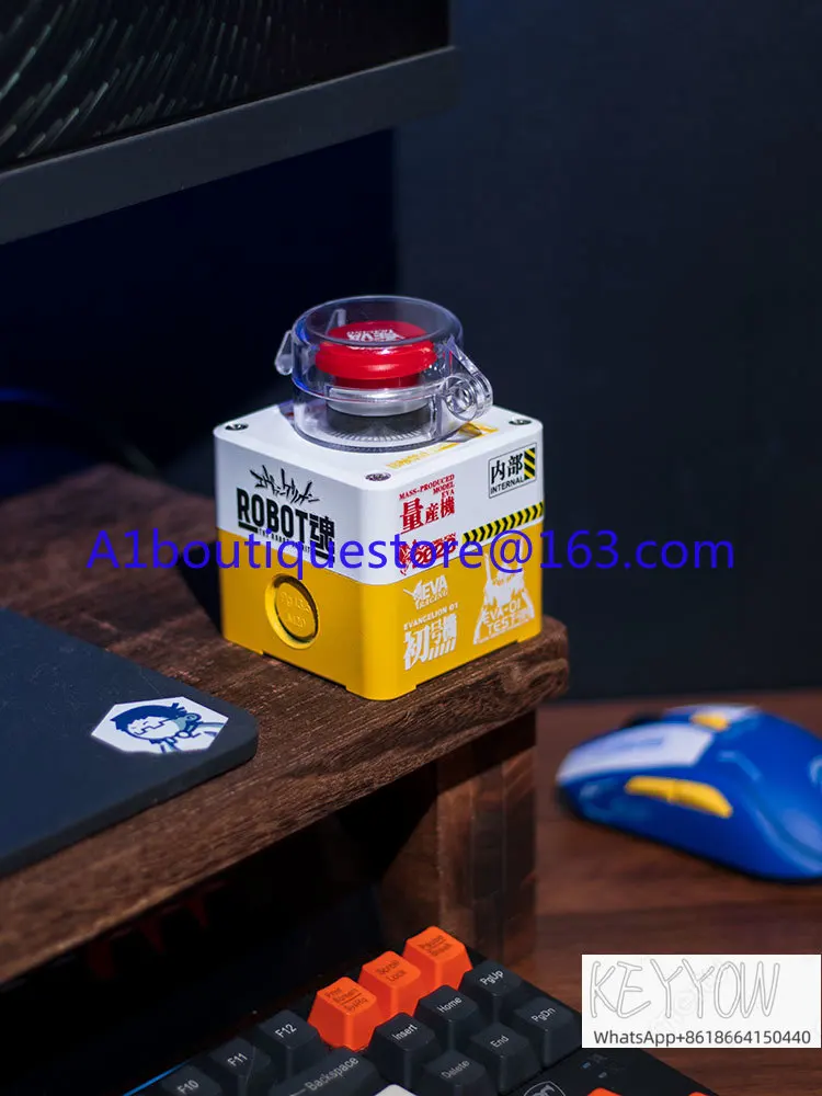 Wireless desktop computer desktop switch, external wireless remote power button, nuclear bomb major decision button