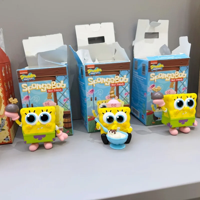 POP MART In Stock Genuine Spongebob Squarepants Good Friends Series Figurine Blind Box Desktop Decor Mystery Box Birthday Gift view 4