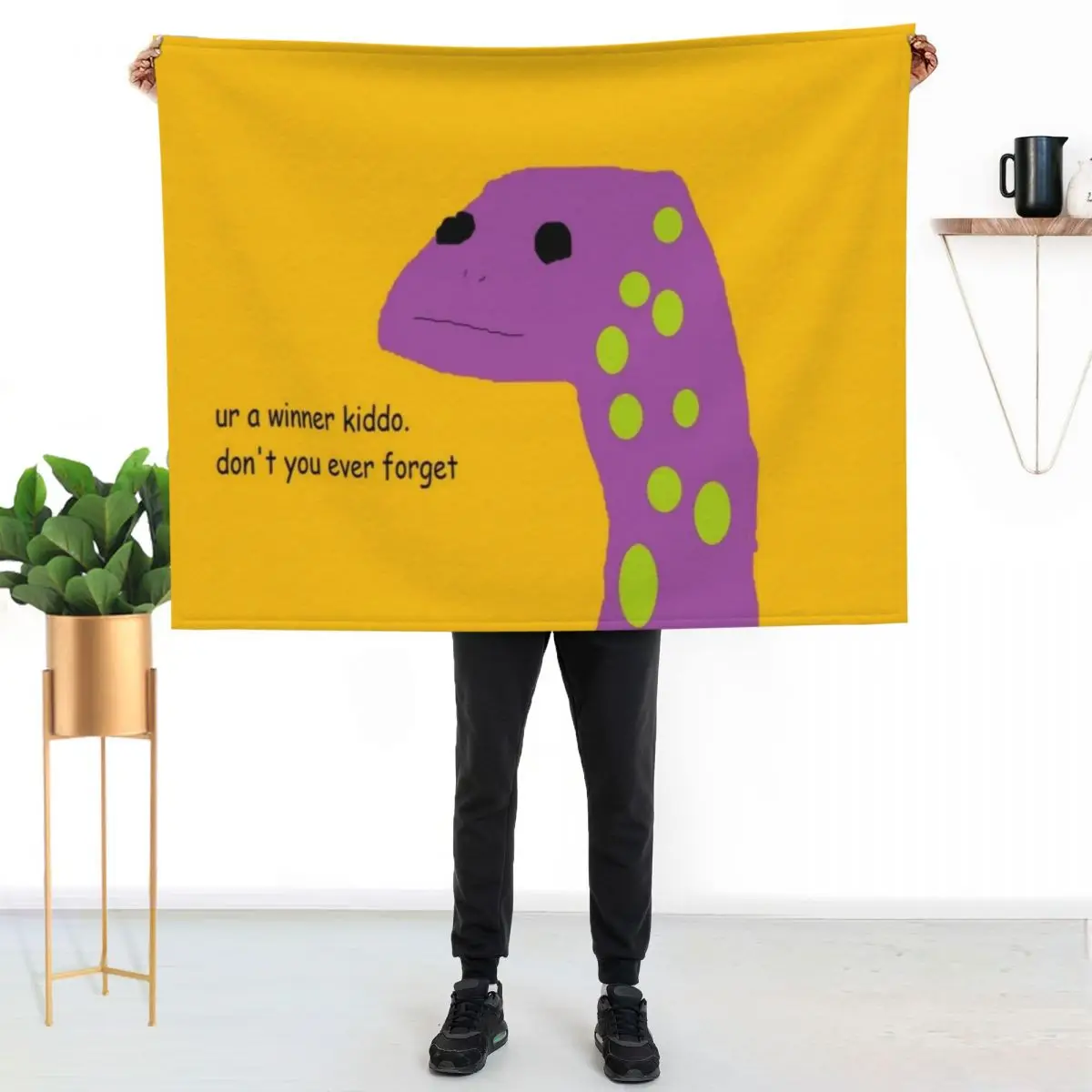 motivational lizard Throw Blanket Picnic Hairys Warm Thin Plush Blankets For Bed Blankets