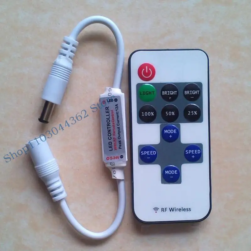 A3PA RF Wireless 11 لـ Key Remote Controller Mini Dimmer for Single Color Strip Ligh