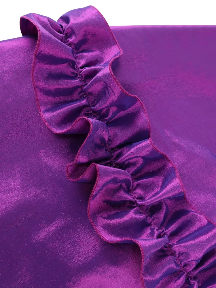 Eleganti abiti a linea A da donna con scollo a O, maniche lunghe svasate, volant a fiori 3D, midi, perfetti per matrimoni, feste ed eventi speciali