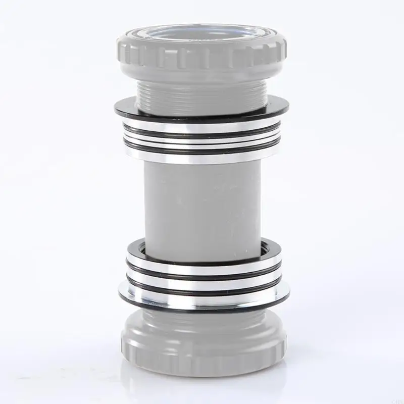 2 uds 42mm convertidor soporte inferior adaptador de conversión anillos bicicletas soporte inferior adaptador de conversión fácil de instalar