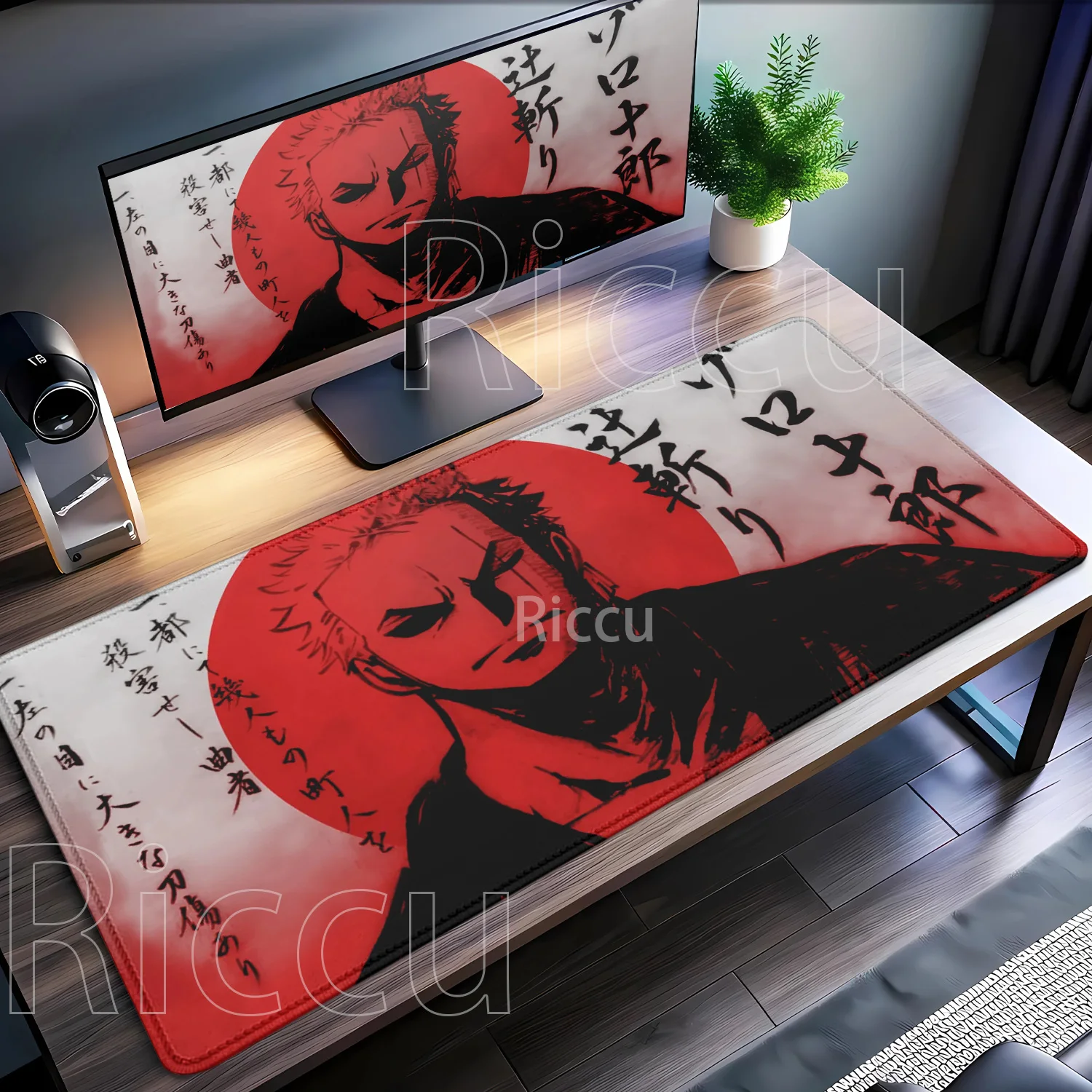 Tappetino per mouse Grandi uffici di gioco Accessori 400x900mm Tappetino per scrivania Xxl Gamer Tastiera Tappetino per mouse Anime O-One PiecesS overlock Mousepad