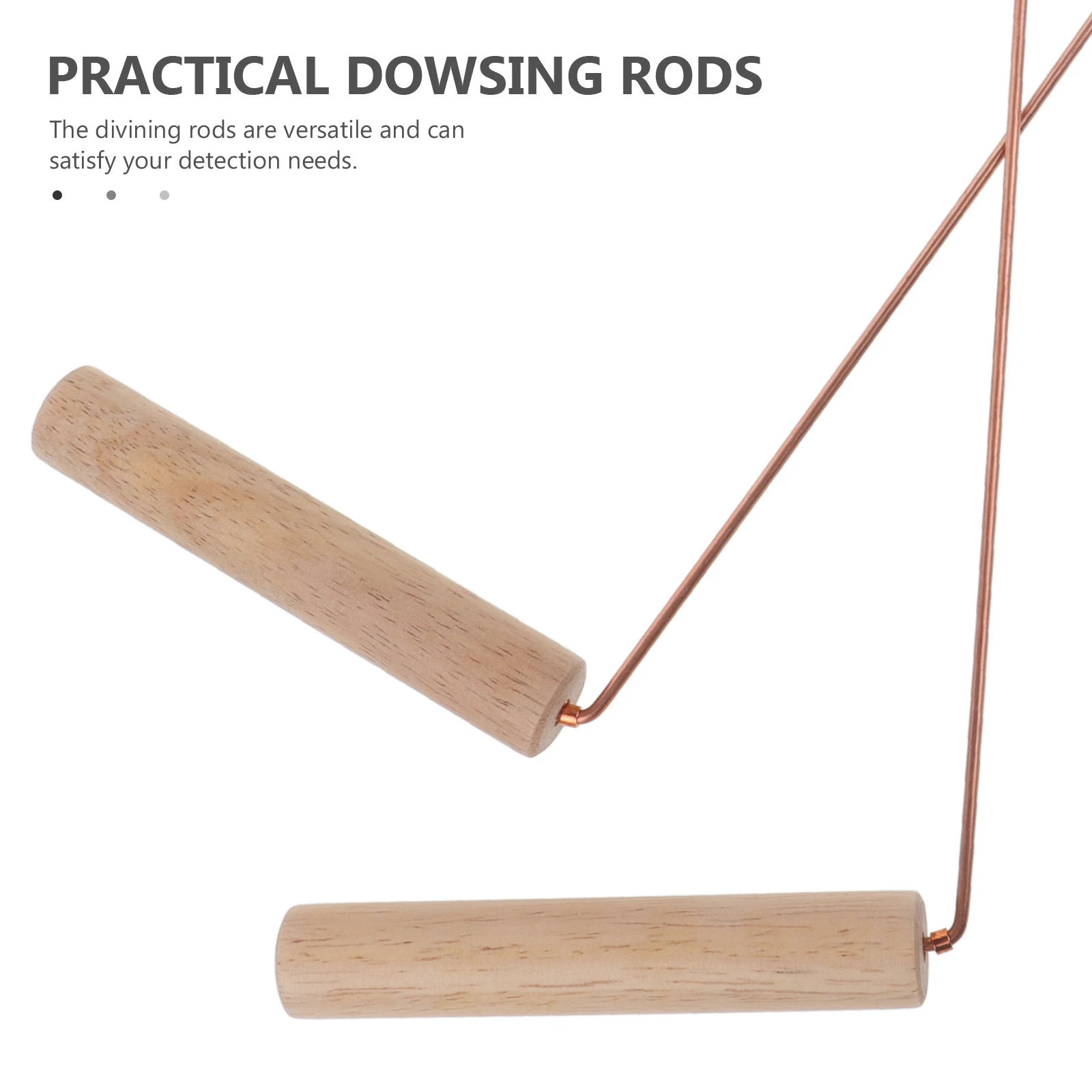 

2Pcs Brass Dowsing Rods Reliable Outdoor Divining Rods Portable Detection Rod Tools for Camping Use Divination Sticks Kit