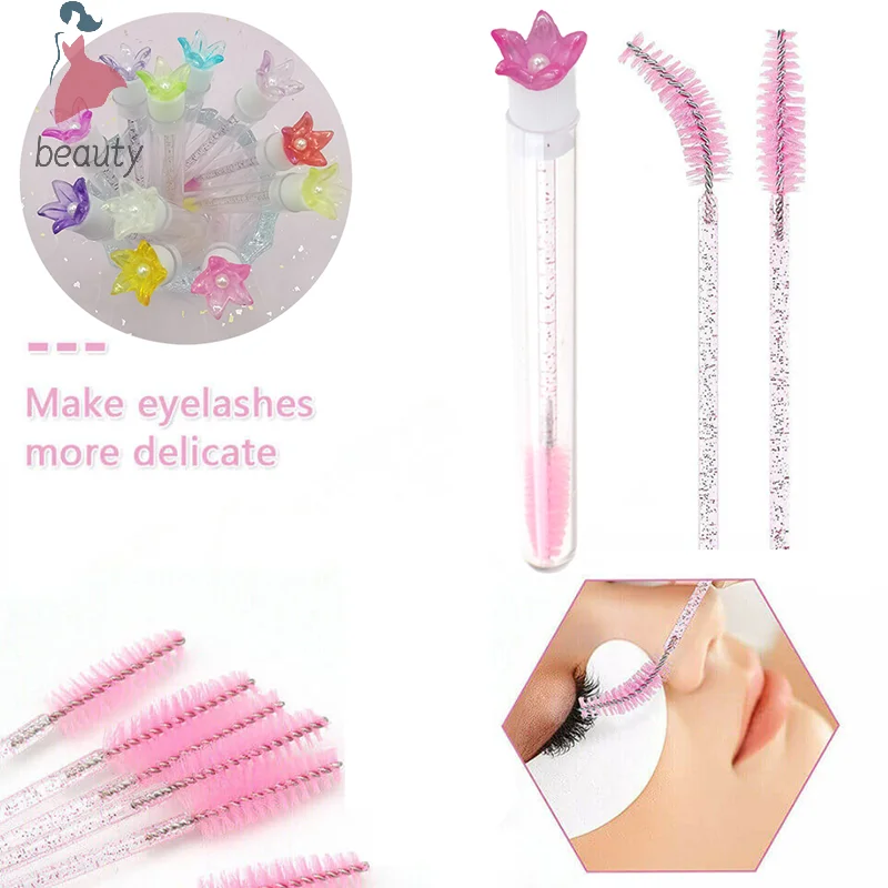 Reusable Eyelash Brush Tube Disposable Mascara Wands Replaceable Dust-proof Lash Eyebrow Eyelashes Extension Sticks