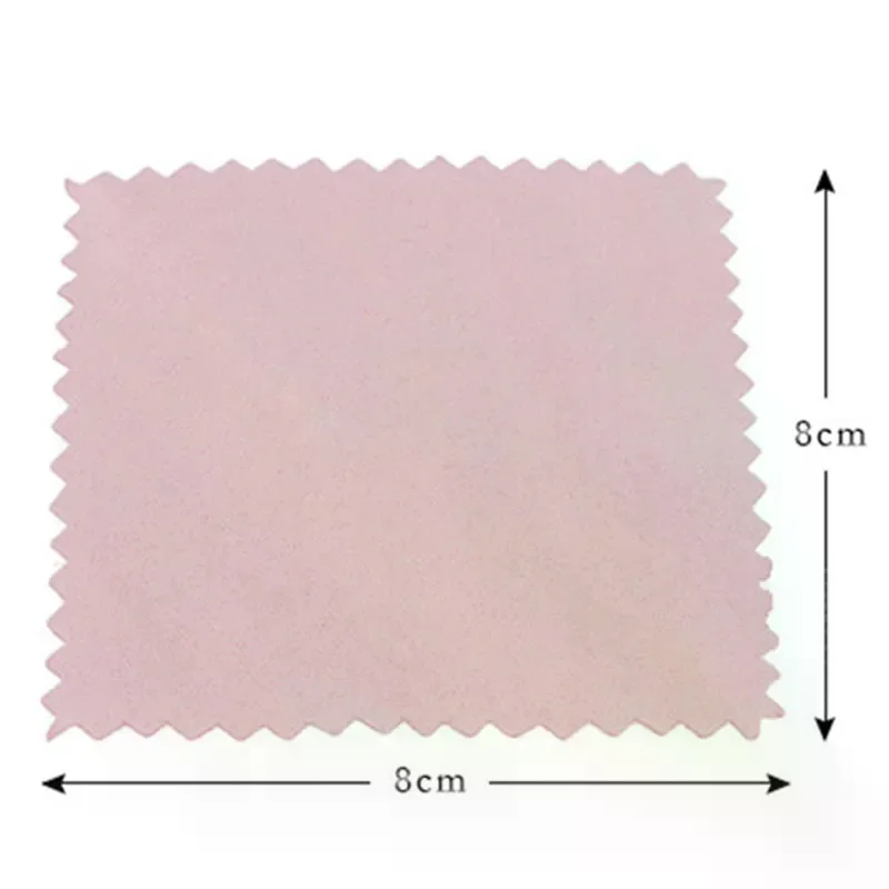 

50PCS 8cm*8cm Silver Polishing Cloth Cleaner Jewelry Cleaning Cloth Anti-Tarnish Tool