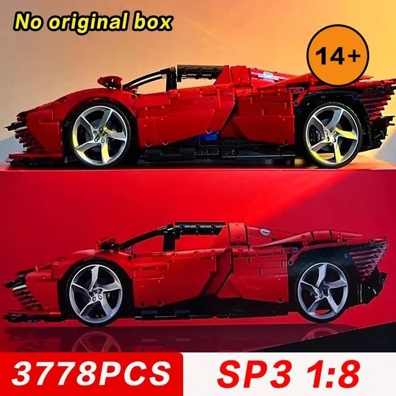 جديد 42143 Supercar High Tech التقنية SP3 نموذج بنة ألعاب سيارات رياضية للبنين بنات هدية عيد ميلاد هدايا عيد الميلاد