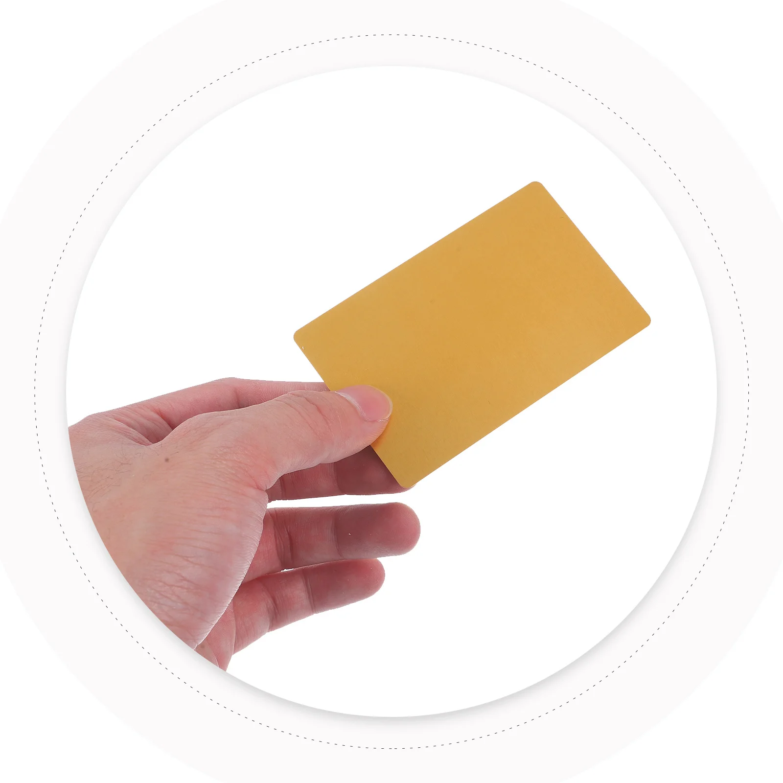 100Pcs Blank Metal Business Cards Sublimation DIY Aluminium Blanks Smooth Surface Round Corner Practical Convenient