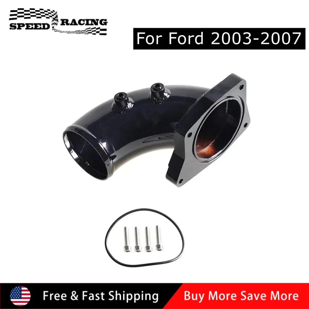 EGR インテークパイプ インテークエルボキット フォード F-250 350 2003-2007 パワーストローク 6.0L ディーゼルエンジン アルミニウム合金 EGR-1040 に適合