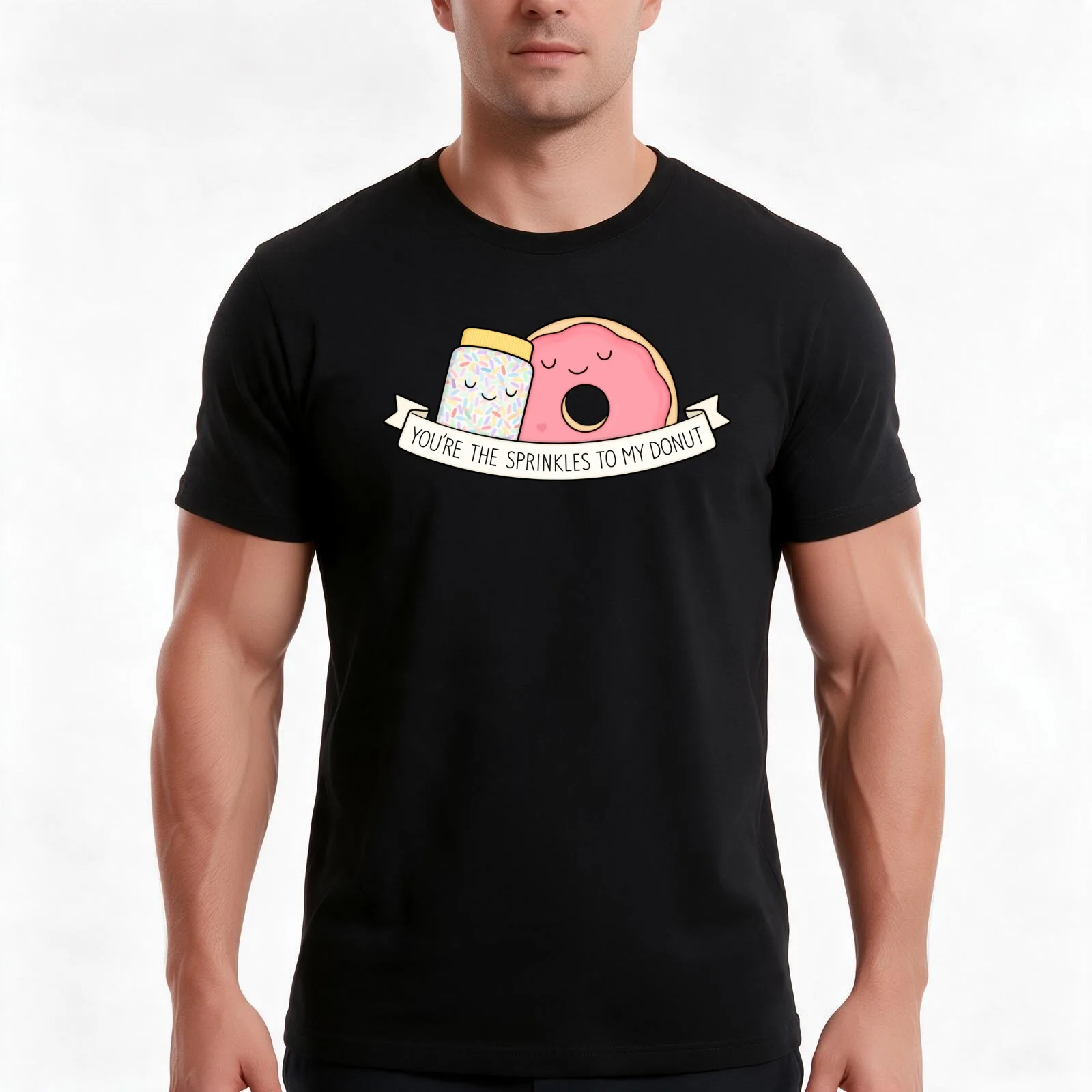 You're the sprinkles to my donut T-Shirt Summer Casual Cotton Tee Oversized Streetwear Tops Vintage Graphic Print