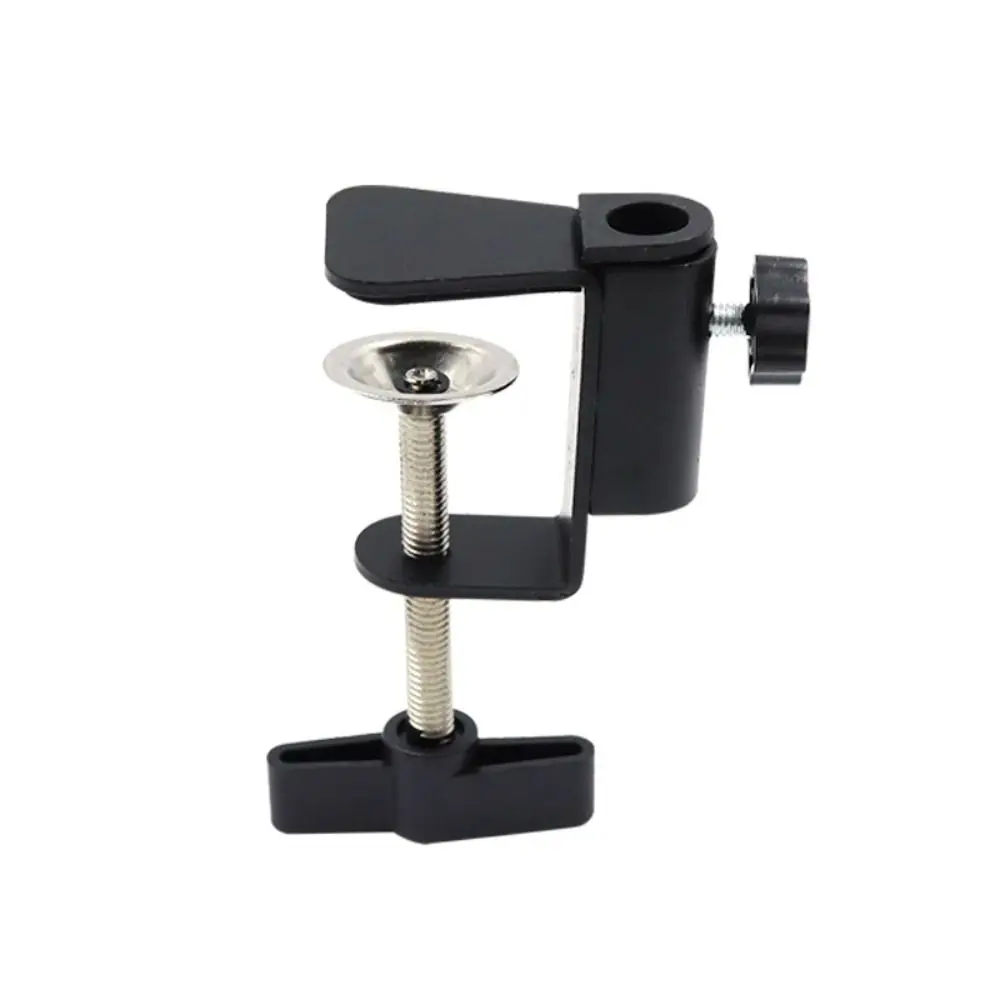 Durable Metal Bracket Clamp Plastic Black White Desk Lamp Clip Fittings Base Hose Universal