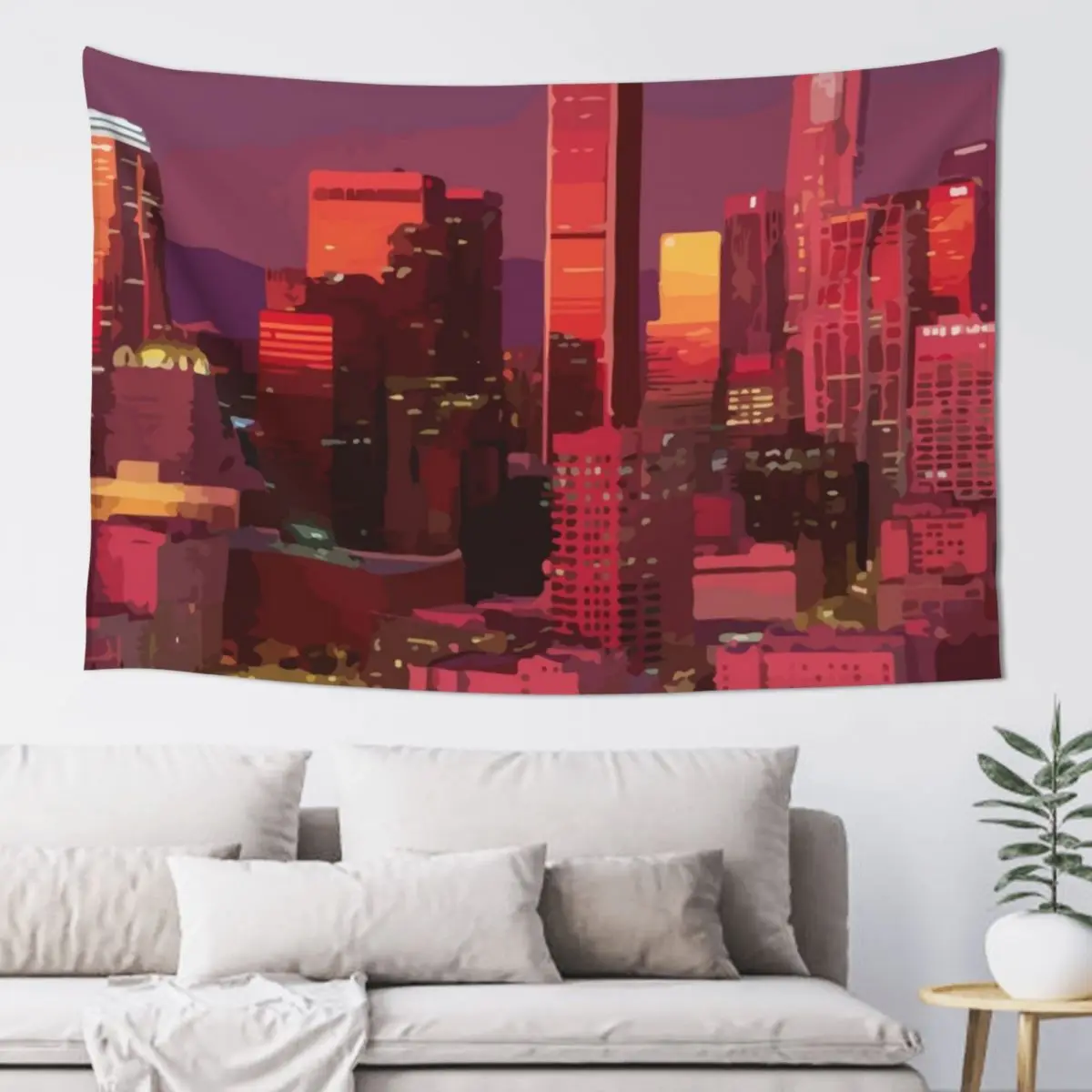 

Neon Pink City Tapestry Bathroom Decor Bedrooms Decorations Room Decorating Aesthetic Tapestry