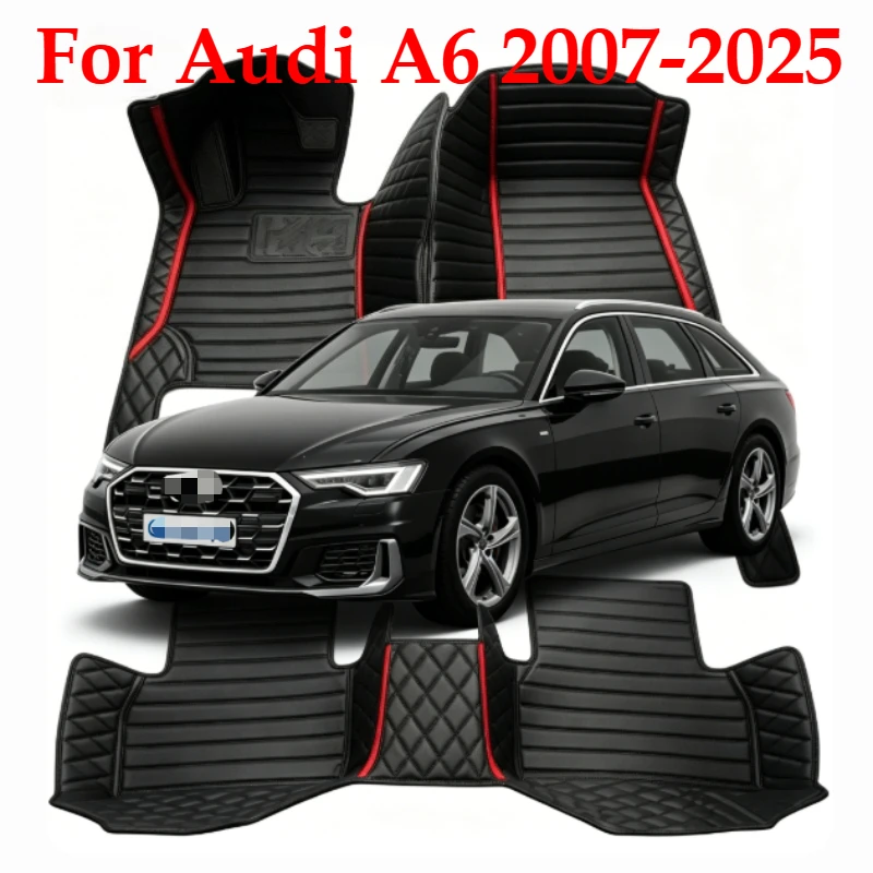 

Custom Car Floor Mats for Audi A6 S6 RS6 C6 C7 C8 2006-2025 Carpet Rugs Accessories Interior Waterproof