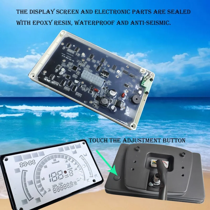 New Version EX5 Motorbike Digital Meter Odometer Instrument Speedometer