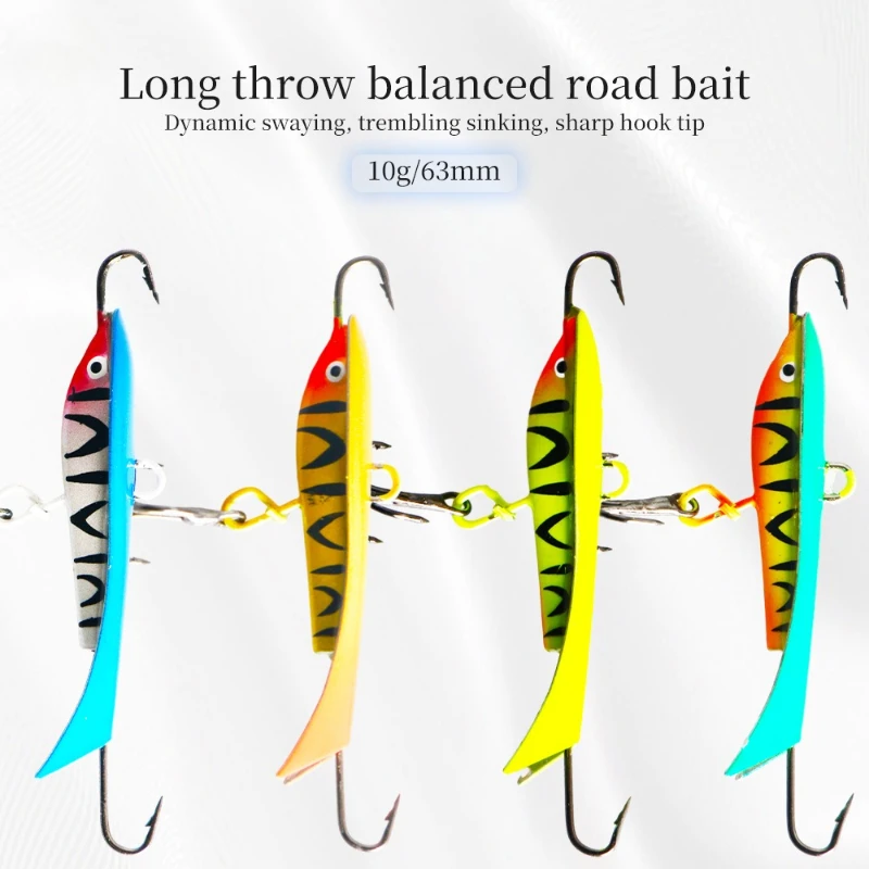 

5pcs 10g Hot Ice Fishing Lure Balancers Professional Winter Wobblers JiHot Ice Balancers Professional Bait for Trout Bass Pike
