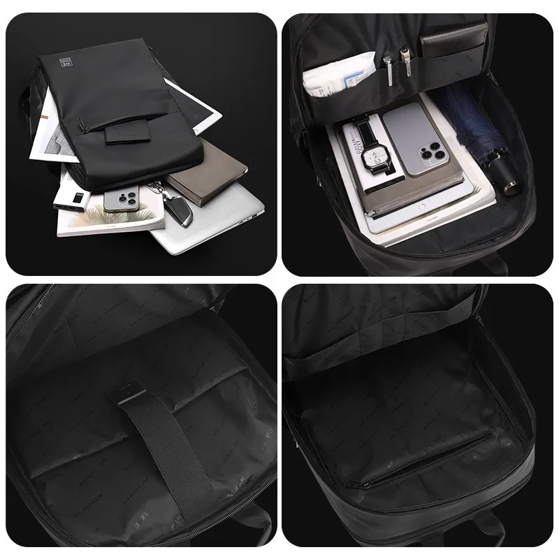 حقيبة كتف مزدوجة للترفيه من WEPOWER - حقيبة أعمال للرجال - حقيبة كمبيوتر ذات سعة كبيرة مقاومة للماء #4