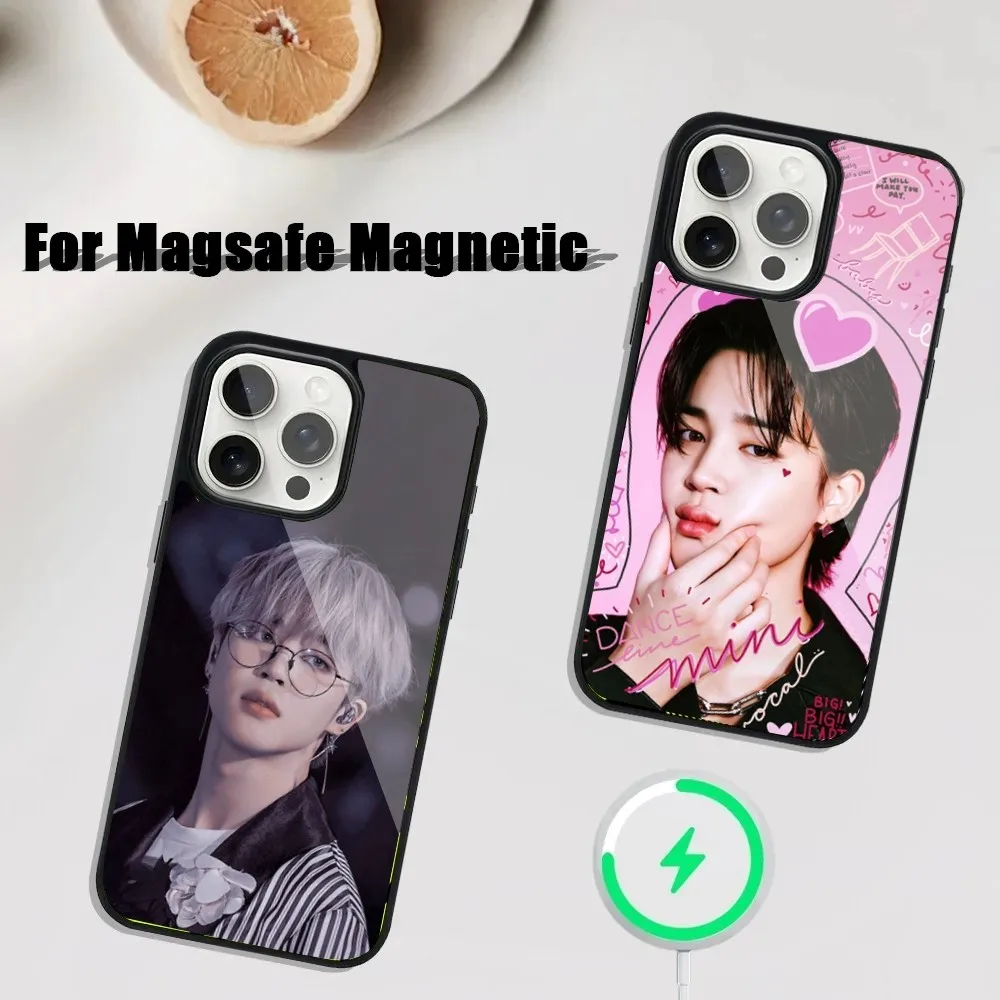 Singer J-JIMINS-S Phone Case For iPhone 16,15,14,13,12,11,Plus,Pro,Max Mini Magsafe Magnetic Wireless Charging