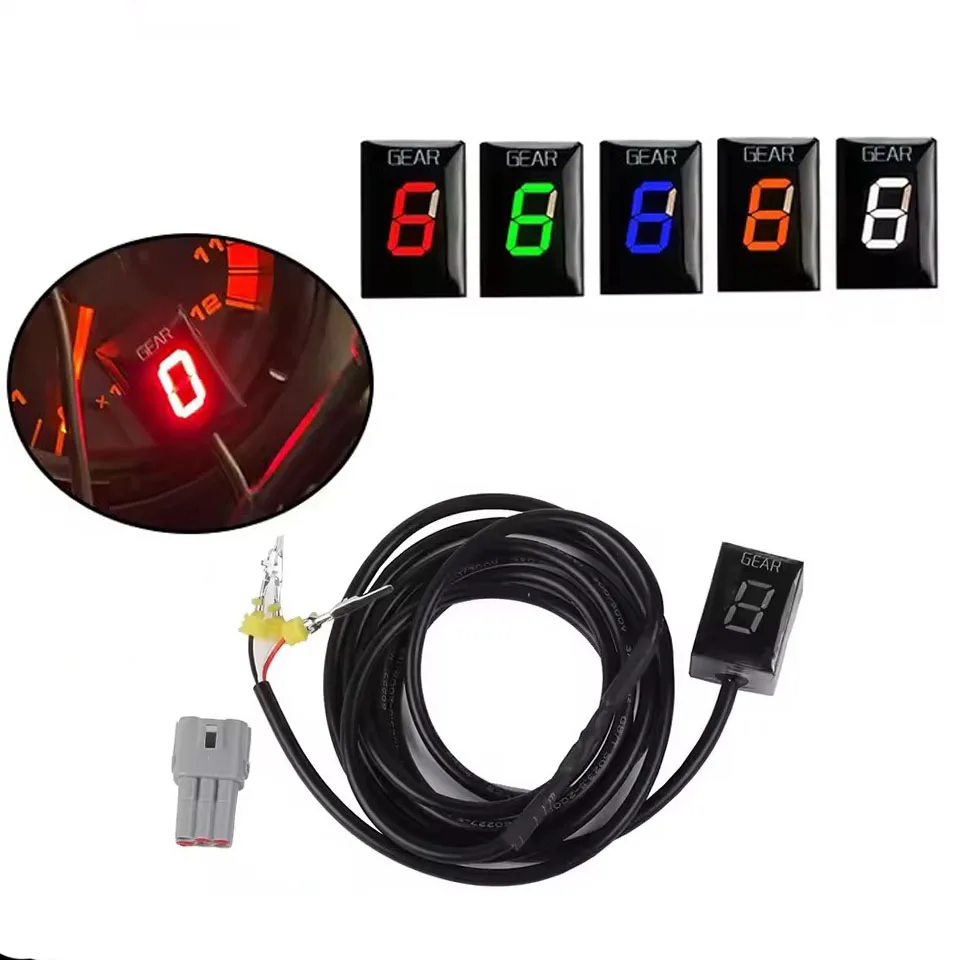 For Suzuki DL 650 1000 V-Strom GSF1250 Bandit 2004-2011 Motorcycle Gear Indicator Digital 1-6 Level Gear Display Speed Bracket