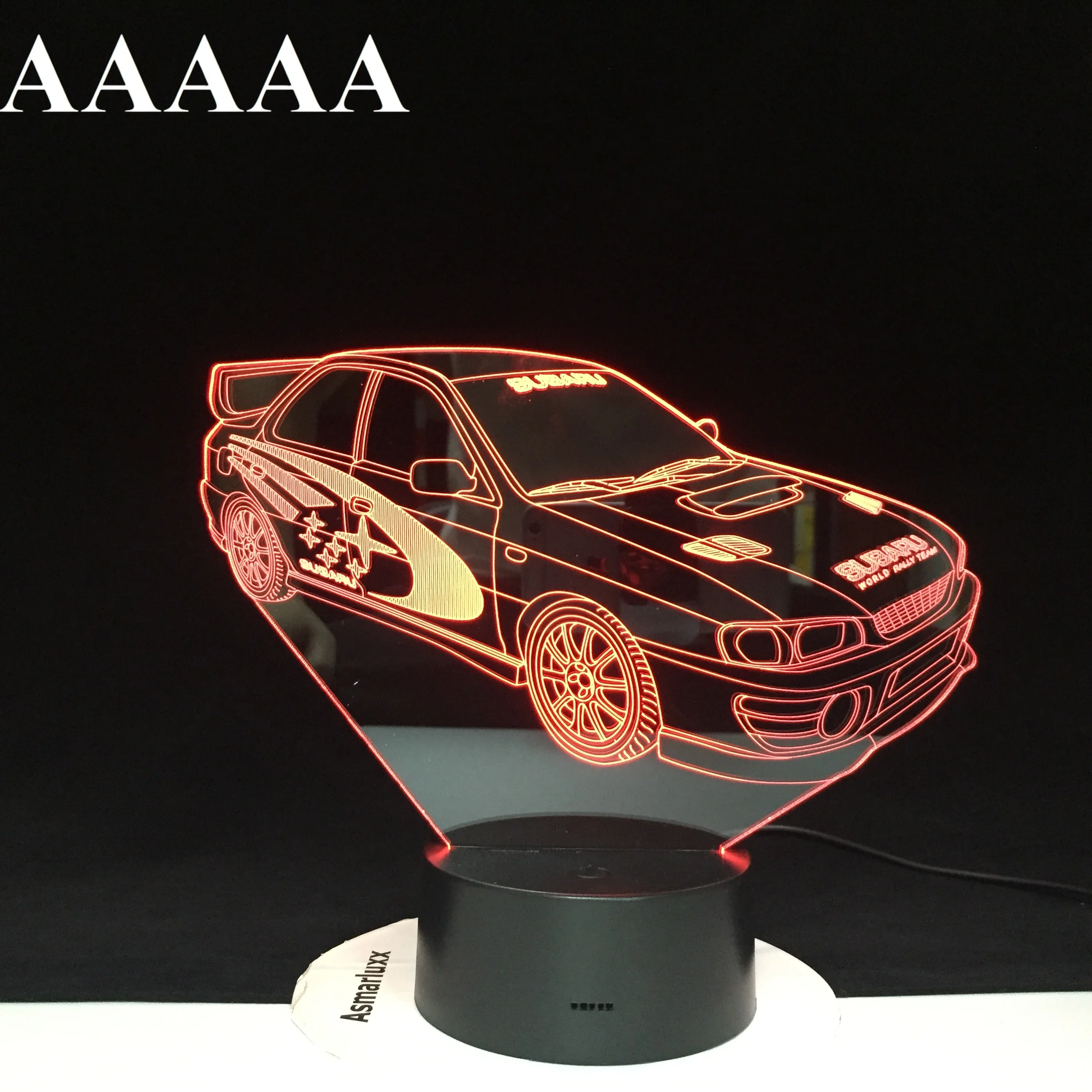 Racing Car 3D Lamp Multi-color with Remote for Birthday Gift Battery Powered Lava Optical Led Night Light Lamp Hologram 3237