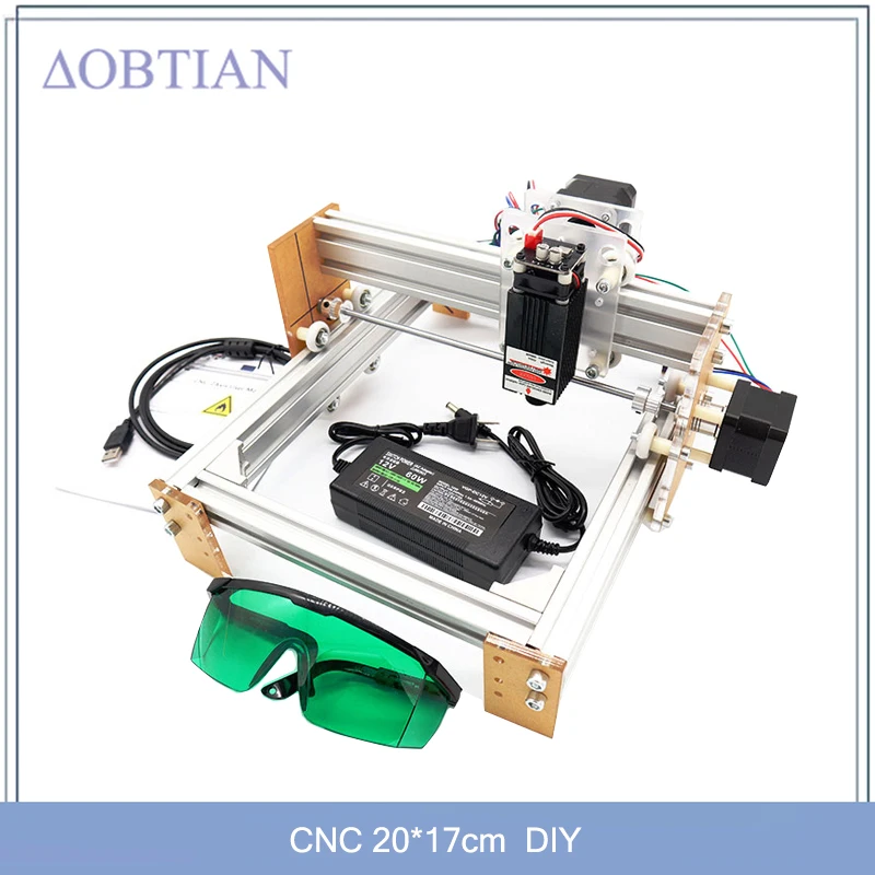 

CNC DIY Laser Engraver Machine 15W Big Power Laser 20*17cm Working Area Wood Router Mini Laser Machine