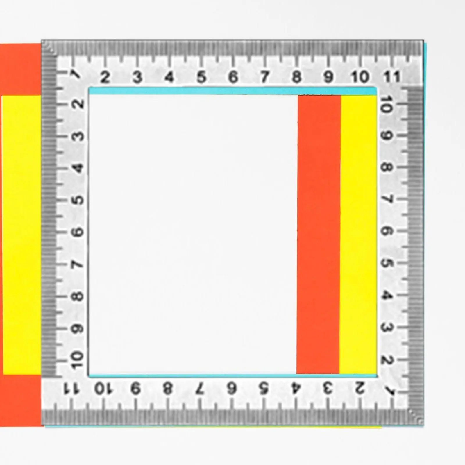 Square Ruler 120mm Measurement Ruler for Woodworking Frame Work Office