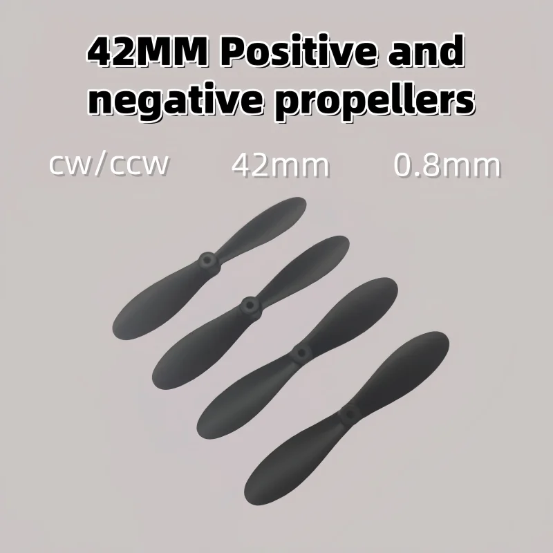 20pcs 42mm Propeller 0.8mm Bore Four Axis Forward and Reverse Propeller Aeromodel Aircraft Prop 716 Differential Motor
