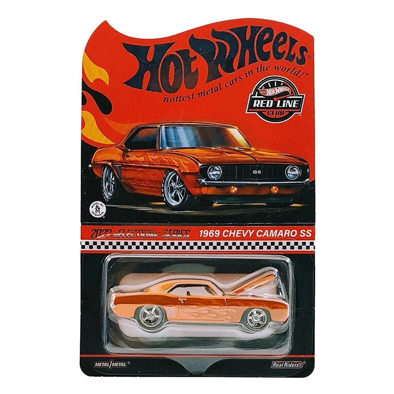 

Hot Wheels RLC 2022 sELECTIONs SERIES 1969 Chevy Camaro SS Spectraflame Orange 1:64 Diecast Collectible Model Car Toy