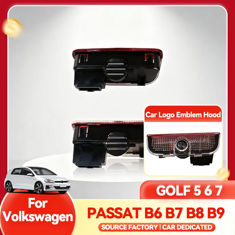 

2026 Горячие для VOLKSWAGEN VW, вытяжки для ламп, 2 шт., предупреждающие аксессуары для дверей автомобиля, приветственный свет для VW Tiguan T-ROC EOS Passat B6 B7 B8 B9