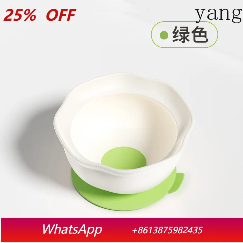 

LMM independent eating complementary food bowl, egg flower bowl silicone suction cup integrated complementary food bowl