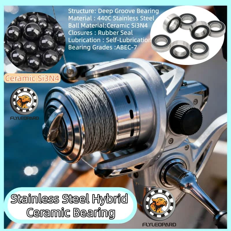 1PCS Stainless Steel Hybrid Ceramic Bearing SR188RSCB(6.35x12.7x4.762)SR166RSCB(4.763X9.525X3.175)SR156RSCB(4.762x7.938x3.175)