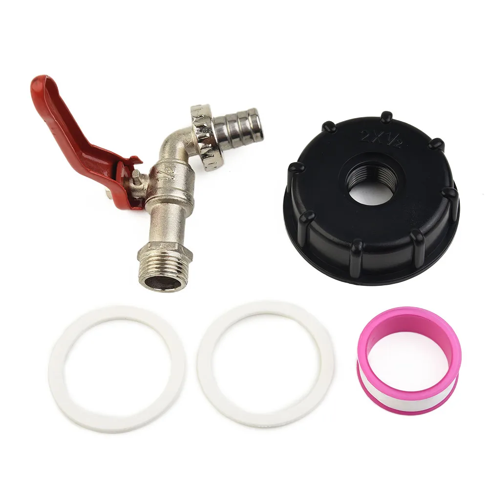 

Valve Tap Adapter Garden Hose IBC Water Connector Tool 1/2\" Drain Adapter Tote Tank For IBC Ton Valves Portable