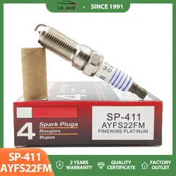 4/8 Pcs Iridium Spark Plug For Ford Fiesta 1.5 - 1.6 / Ford Focus 2.0 Year 2012 - 2016 (AYFS22FM) Sp-411 Sp411